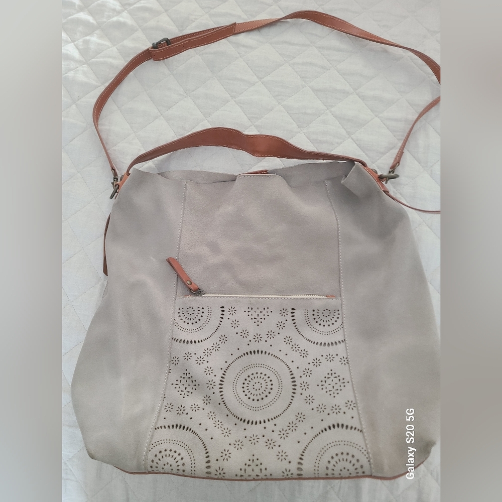 Sundance Laken Italy Suede Hobo Bag - Picture 2 of 5